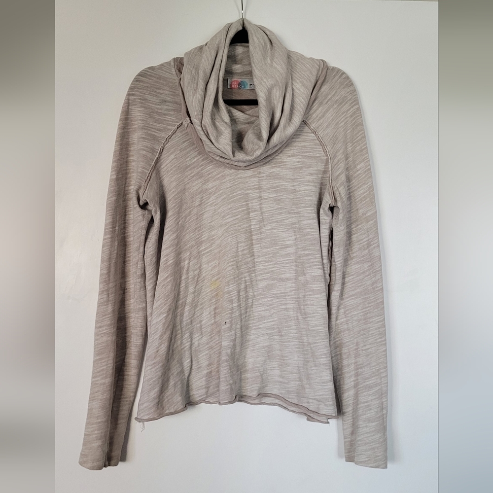 FREE PEOPLE, Cozy Neutral Cowl Neck Sweater, One Size